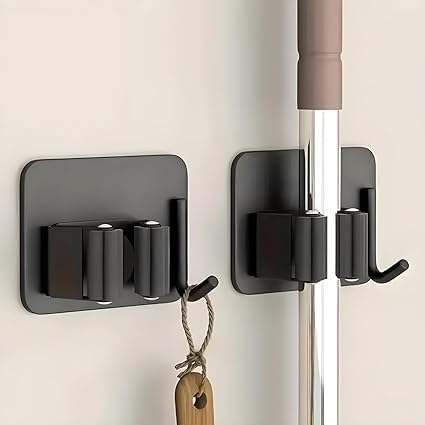 Mop Broom Holder No Drill