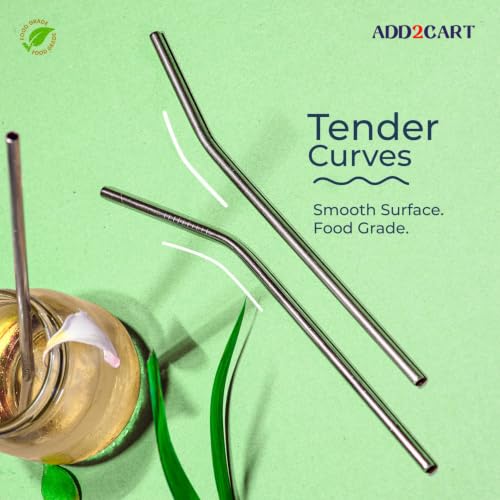 ADD2CART Stainless Steel Drinking Straws