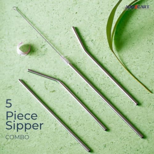 ADD2CART Stainless Steel Drinking Straws