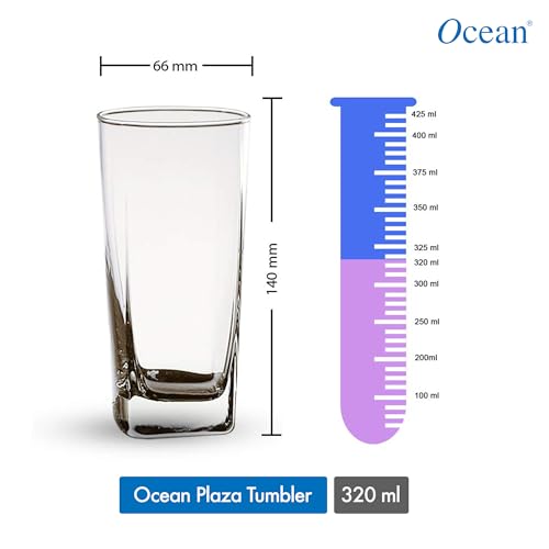 Ocean Plaza Glass Tumbler 320Ml