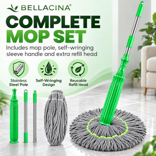 2-in-1 Self Wringing Floor Mop