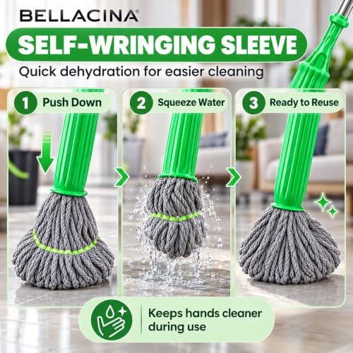 2-in-1 Self Wringing Floor Mop