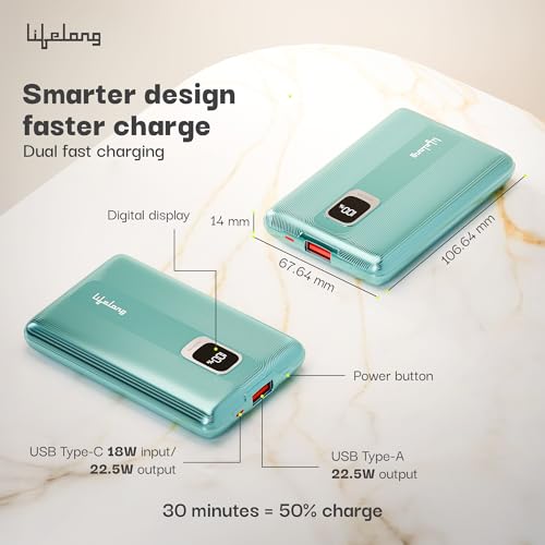 Lifelong Electronics 10000mAh Fast Charging