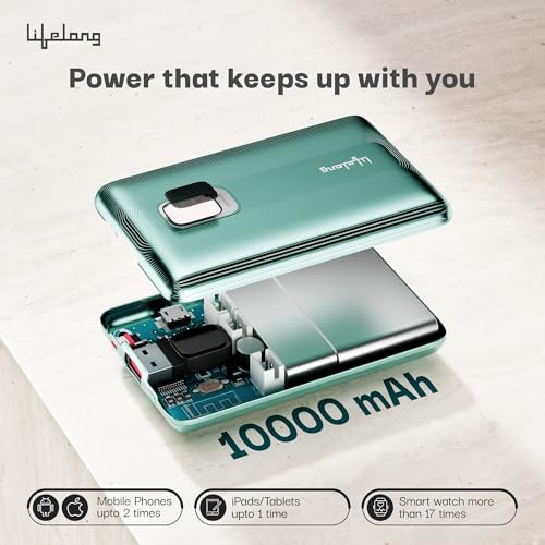 Lifelong Electronics 10000mAh Fast Charging