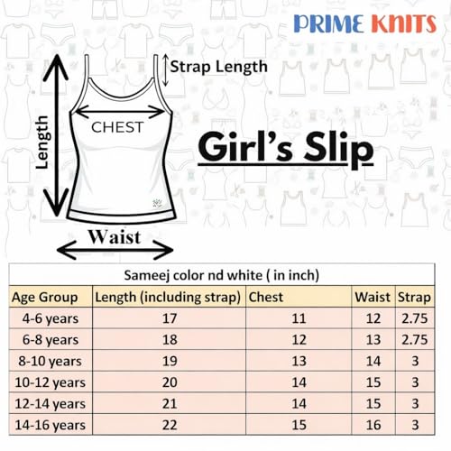 Prime Knits Cotton Girls Slips (Pack of 6) - Image 7