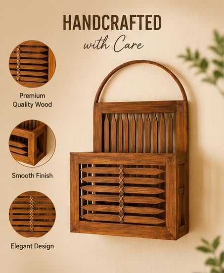 Bamboo Wall Hanging Letter Box