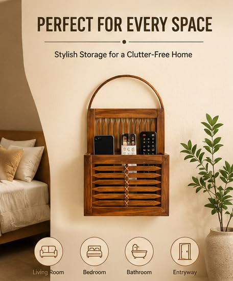 Bamboo Wall Hanging Letter Box