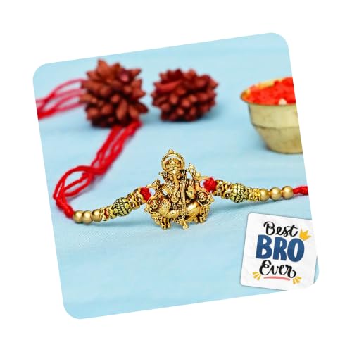 eCraftIndia Golden Religious Designer Ganesha