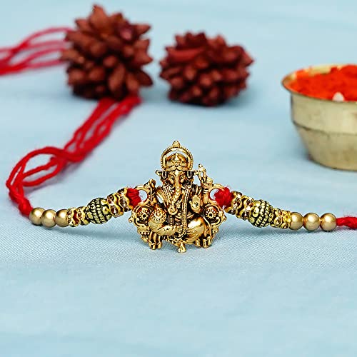 eCraftIndia Golden Religious Designer Ganesha