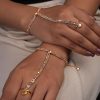 Vama Fashions Gold Plated Hand