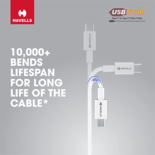Havells USB Star- Type C to Type C Data Cable 18W - Image 3