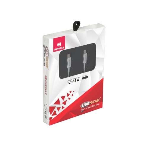 Havells USB Star- Type C to Type C Data Cable 18W - Image 7