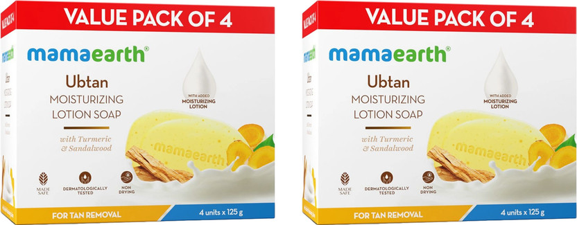 Mamaearth Ubtan Moisturizing Lotion Soap | Removes Tan | Benefits