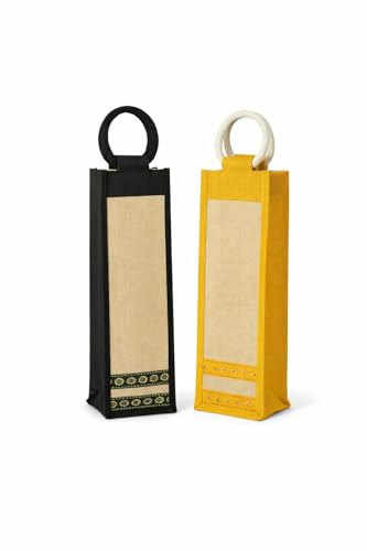 Jute Bottle Bag with Handle