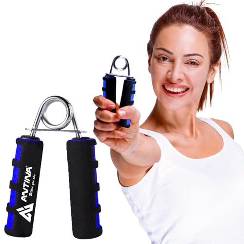 ANTINA Hard PVC Hand Grip For Exercise, Foam Hand Gripper For Strengthen, Blue