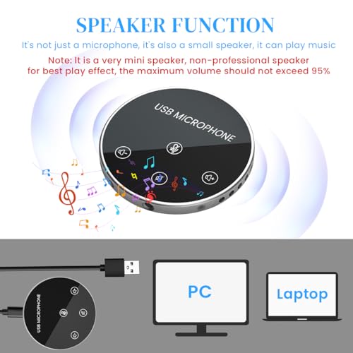 zitronix Conference Speaker, 4-Mic Wireless, USB-C, 360° Pickup, 3M - Image 4