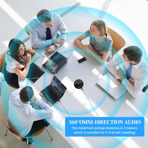 zitronix Conference Speaker, 4-Mic Wireless, USB-C, 360° Pickup, 3M - Image 6