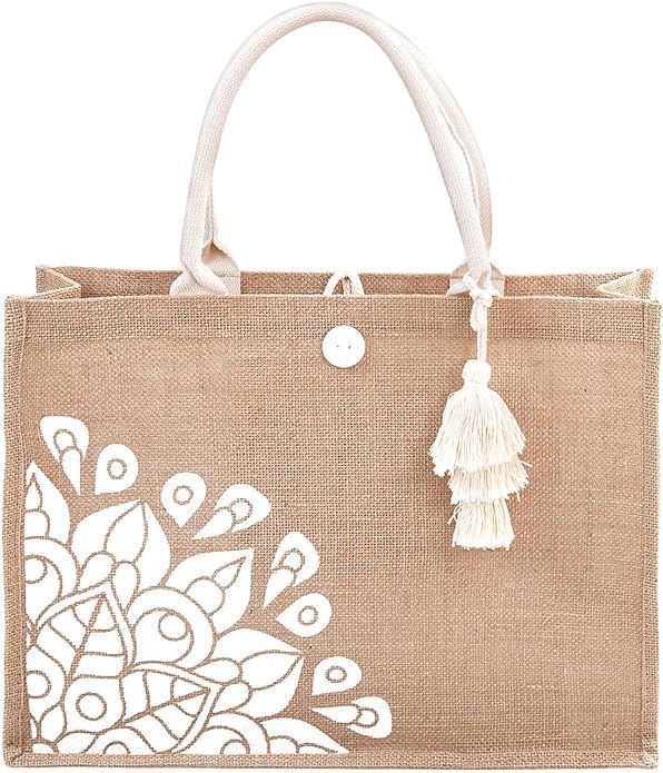 BLACKBOXES Jute Tote Bag