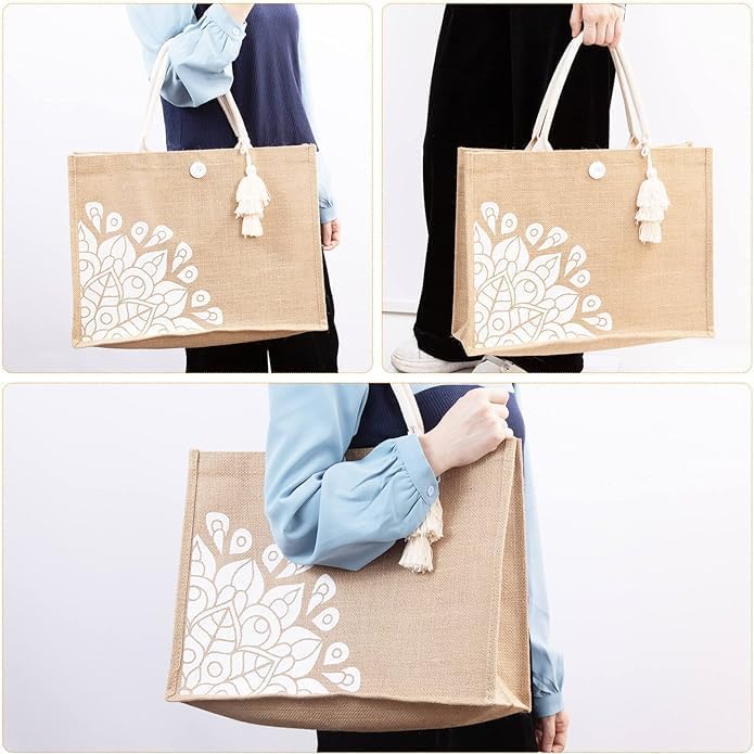 BLACKBOXES Jute Tote Bag