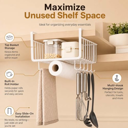 Go Hooked Under Shelf Hanging
