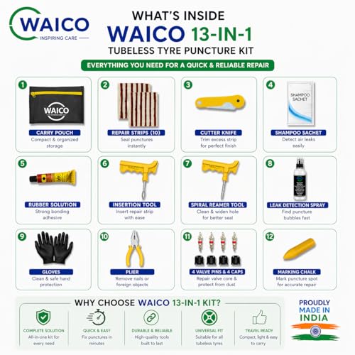 WAICO 13 in 1 Tubeless