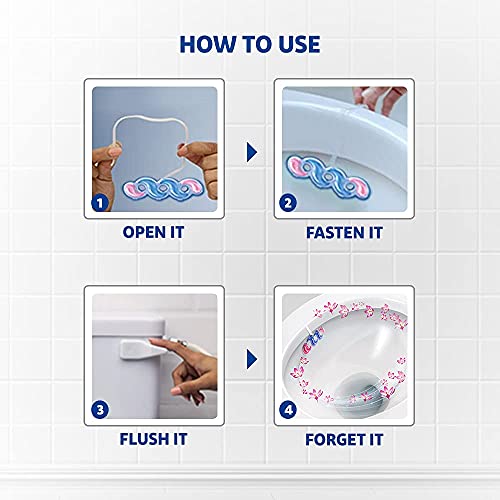 Harpic Power Fresh 6 - Floral Delight 35 gm | Toilet Rim Block - Image 4