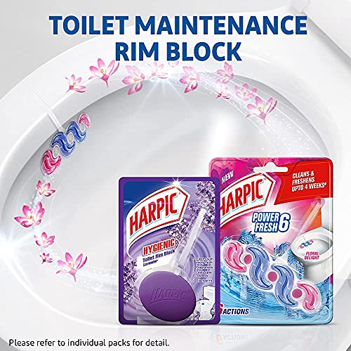 Harpic Power Fresh 6 - Floral Delight 35 gm | Toilet Rim Block - Image 5