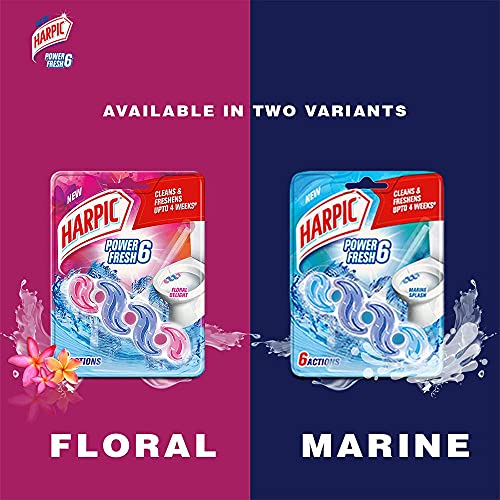 Harpic Power Fresh 6 - Floral Delight 35 gm | Toilet Rim Block - Image 6