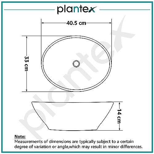 Plantex Ceramic Basin for Bathroom/Table