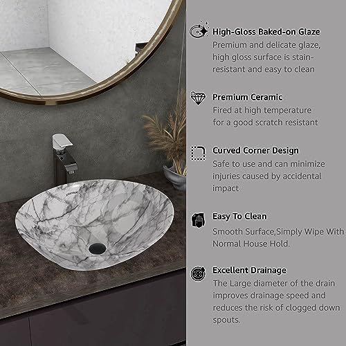 Plantex Ceramic Basin for Bathroom/Table