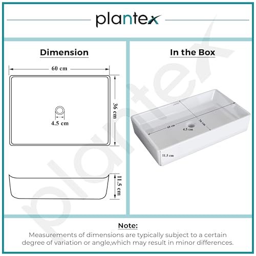 Plantex Platinum Tabletop Wash Basin