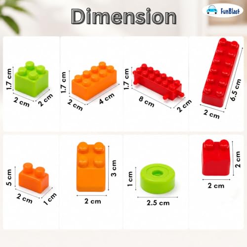 FunBlast DIY Plastic Building Blocks