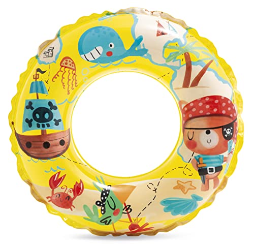 Intex Ocean Reef Transparent 24 inch Swim Ring, Multi Color - Image 5