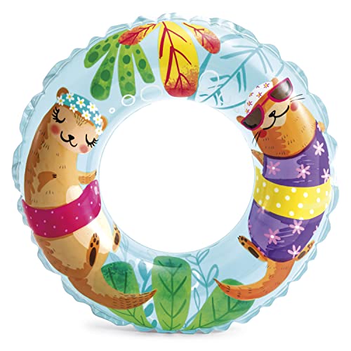 Intex Ocean Reef Transparent 24 inch Swim Ring, Multi Color - Image 6