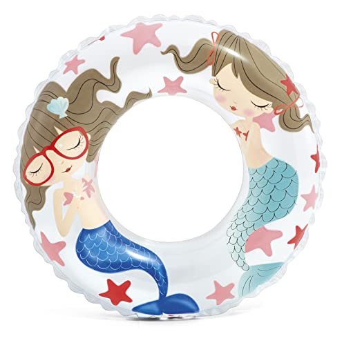 Intex Ocean Reef Transparent 24 inch Swim Ring, Multi Color - Image 7