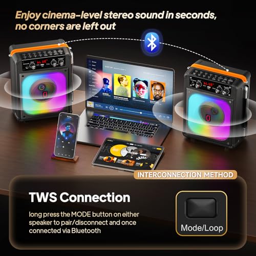 JYX Karaoke Machine, Portable Bluetooth