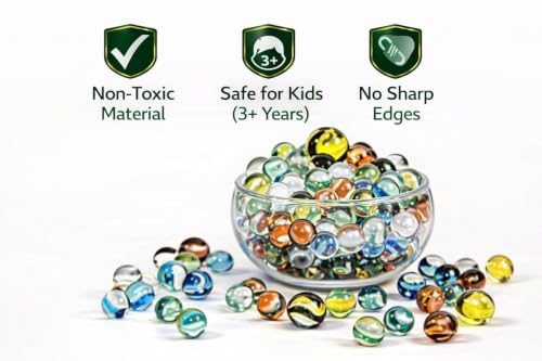 Glass Marbles Set 50 Pieces