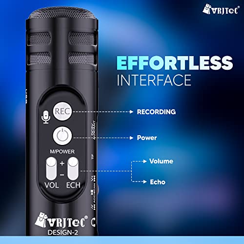 VRJTEC Kids Wireless Karaoke Microphone
