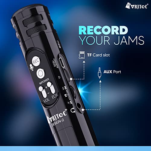 VRJTEC Kids Wireless Karaoke Microphone