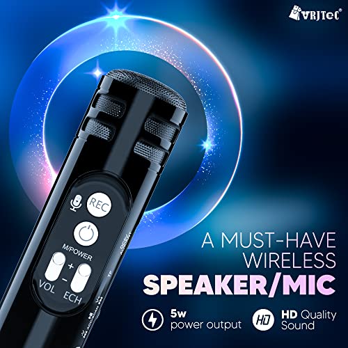 VRJTEC Kids Wireless Karaoke Microphone