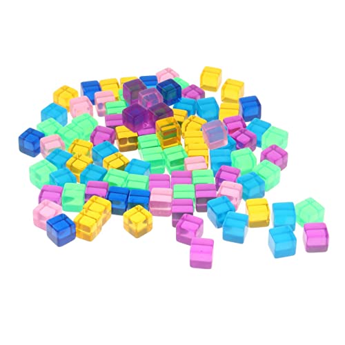 100 Pieces Transparent Blank Dices