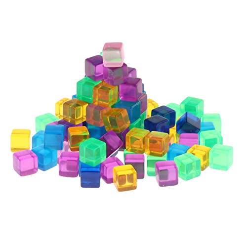 100 Pieces Transparent Blank Dices
