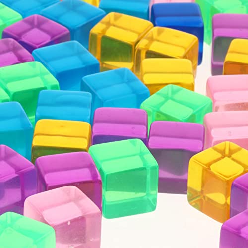 100 Pieces Transparent Blank Dices