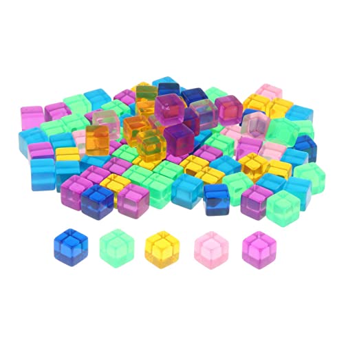 100 Pieces Transparent Blank Dices