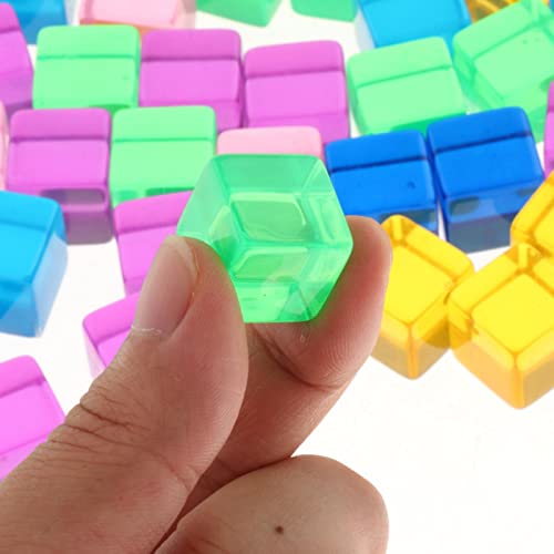 100 Pieces Transparent Blank Dices