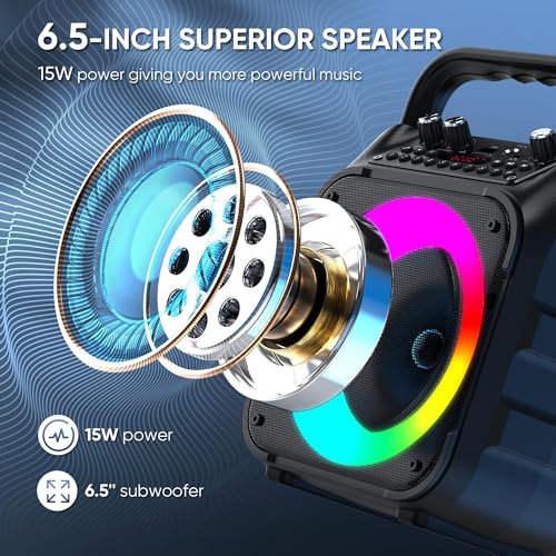 Karaoke Machine, Portable Bluetooth Speaker