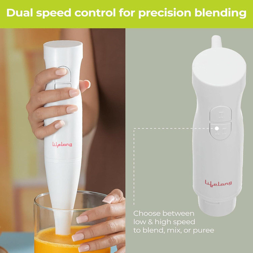 Lifelong 300 W White Hand Blender (LLHB06) - Image 3