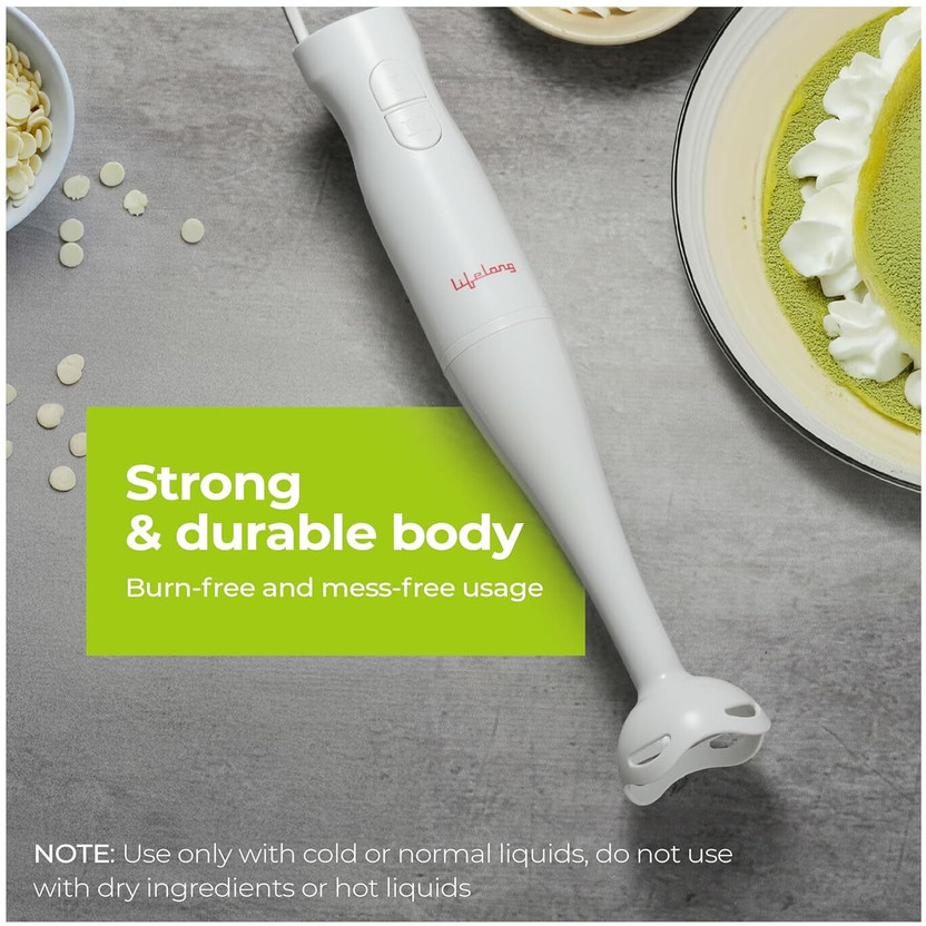 Lifelong 300 W White Hand Blender (LLHB06) - Image 5