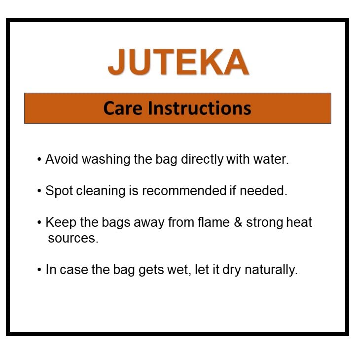 JUTEKA Printed Grocery, Shopping, Tote, Multipurpose Jute Bag - Image 6