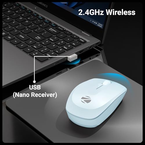 Zebronics Wireless Mouse, 2.4GHz, 3200